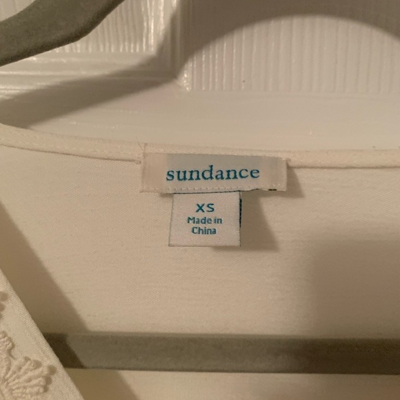 Sundance Catalog Top, Size XS, Ivory Crochet Boho - Picture 2 of 6